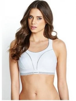 Image of Shock Absorber Run Sports Bra, Black/Silver, Size 36, Women