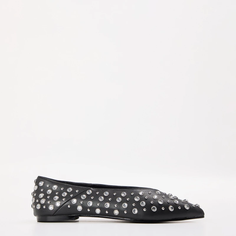 Image of Steve Madden Womens Venecia Ballet Pumps Black female 3 (36)