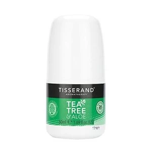 Image of Tisserand Aromatherapy Tea Tree and Aloe Roll On Deodorant 50ml