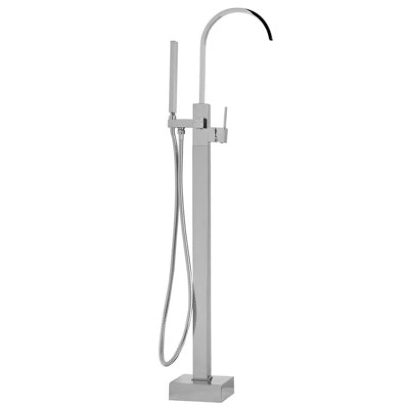 Image of Beliani Freestanding Bathtub Faucet Ribbon Silver