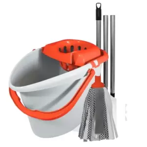 Image of Charles Bentley 'Brights' Mop & Bucket - Orange
