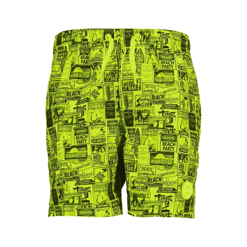 Image of Printed kids' swim shorts CMP Jaune Male 6 ans