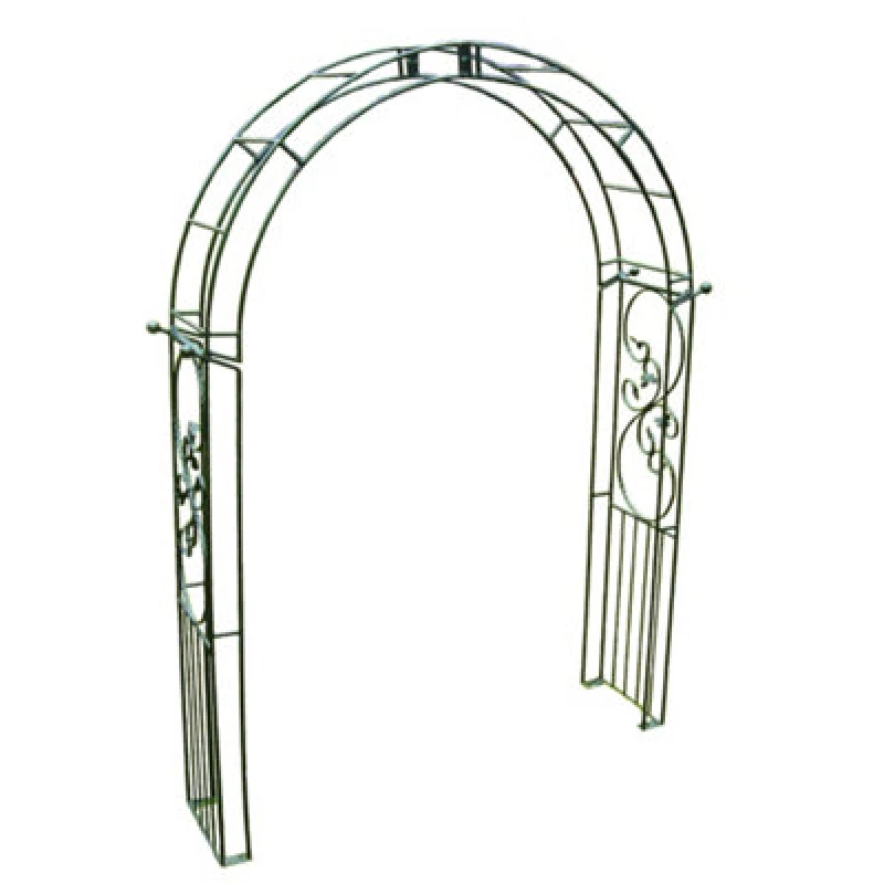 Image of Poppy Forge Imperial Traditional Arch (Including Ground Spikes) Bare Metal/ready To Rust - Steel - L43.2 X W170.1 X H256.4 Cm