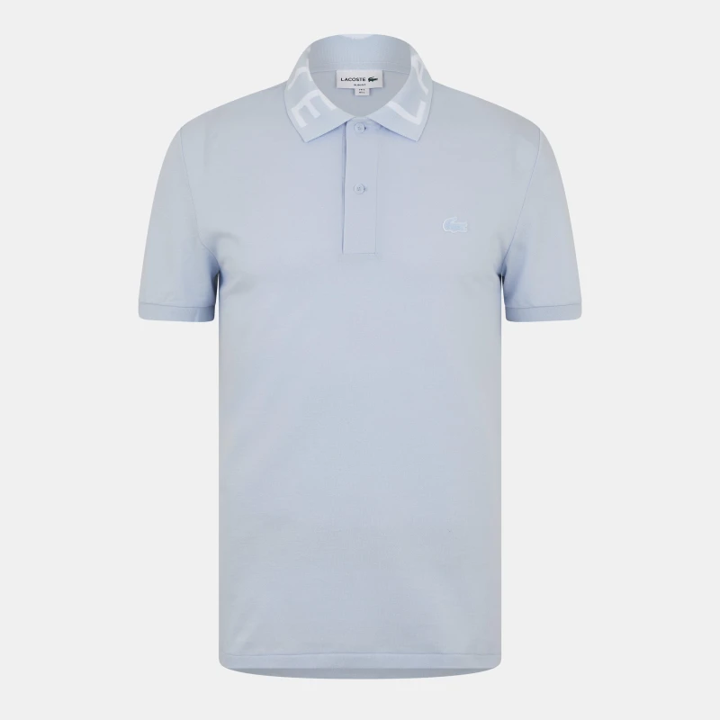 Image of Lacoste Mens Logo Short-Sleeve Polo Shirt Phoenix Blue male XS