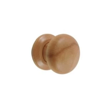 Image of Beech Effect Internal Round Latch Door Knob 1 Set