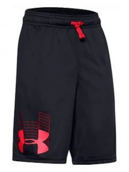 Image of Urban Armor Gear Boys Prototype Logo Shorts - Black Red