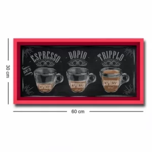 Image of 3060AHS-008 Multicolor Decorative Framed MDF Painting