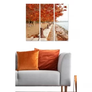 Image of MDF7510790 Multicolor Decorative MDF Painting (3 Pieces)