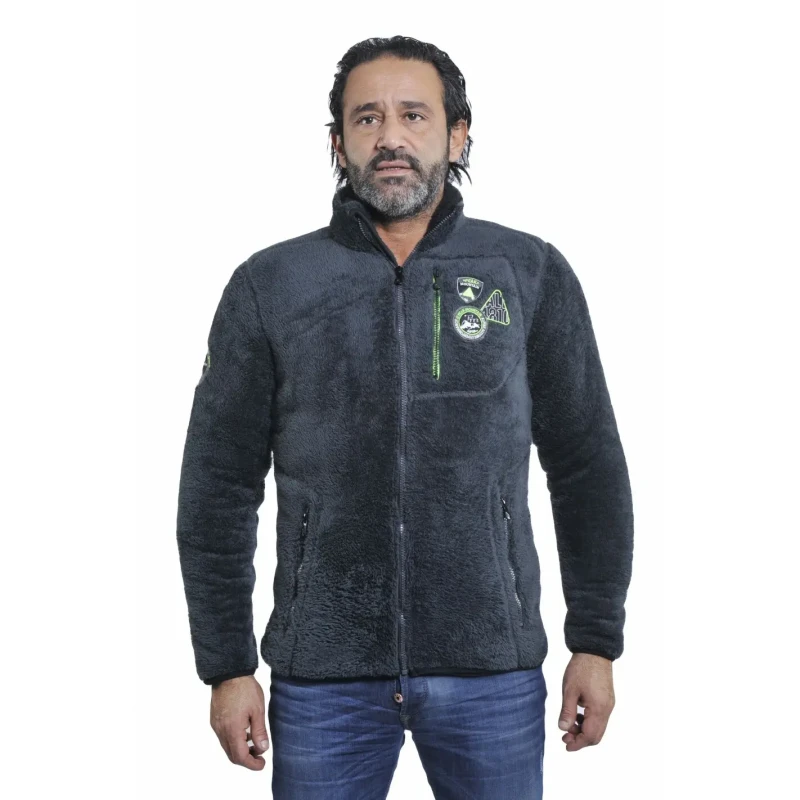 Image of Fleece jacket Peak Mountain coral sherpaCavian Gris Male L