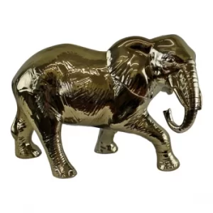 Image of Large Golden Elephant Ornament 34cm