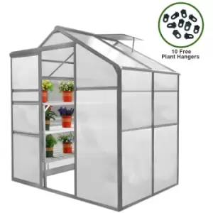 Image of Greenhouse 6ft x 4ft - Silver
