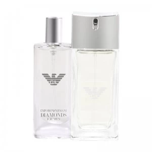 Image of Emporio Armani Diamonds Gift Set 50ml Eau de Toilette + 15ml Eau de Toilette