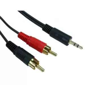 Image of Cables Direct 3m 3.5mm Stereo to Twin RCA Audio Cable