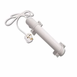 Image of Eterna White IP44 Electric Thermostatic Tubular Heater - 1 Foot 60W