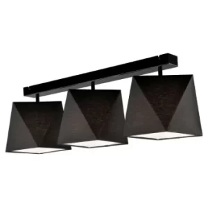 Image of Carla Semi Flush Light Black, 3x E27
