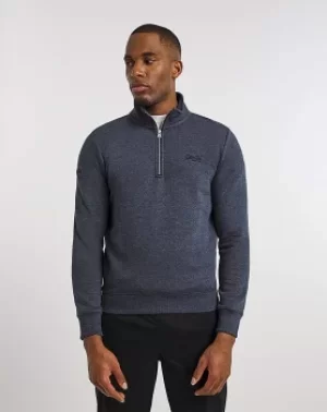 Image of Superdry Vintage Logo Zip Henley