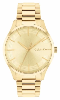 Image of Calvin Klein 25200043 Gold Dial Gold Stainless Steel Watch