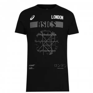 Image of Asics London City T Shirt Mens - Black