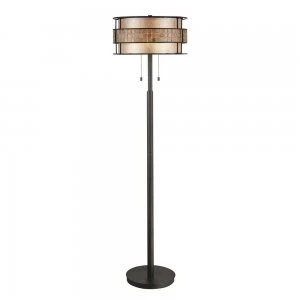 Image of 2 Light Floor Lamp Renaissance Copper