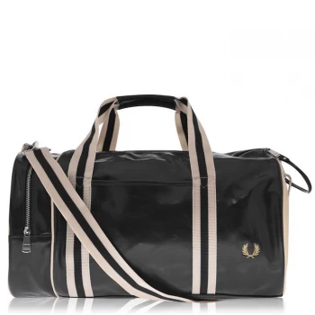 Image of Fred Perry Classic Barrel Bag - Black-EcruD57
