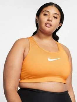 Image of Nike Medium Support Swoosh Sports Bra (Curve) - Melon