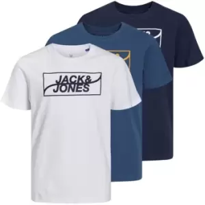 Image of Jack and Jones 3 Pack T Shirts Junior Boys - Multi