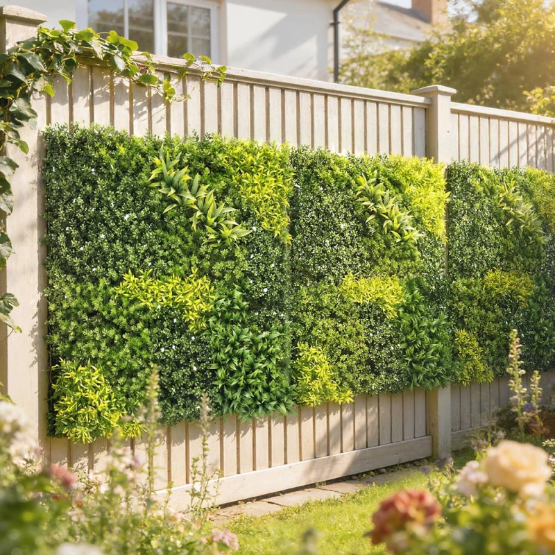 Image of OUTSUNNY Artificial Grass Wall Panel, Greenery Wall, 100x100 cm, Green Size: 100cm x 100cm Green Unisex 100cm x 100 cm