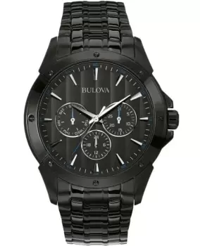Image of Bulova Classic Black Dial Black Stainless Steel Mens Watch 98C121 98C121