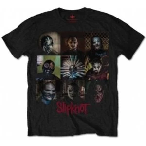 Image of Slipknot Blocks Mens Black T Shirt: Medium