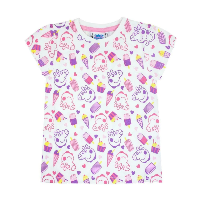 Image of Peppa Pig Short Sleeved T-Shirt White female