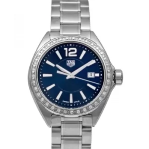 Image of Formula 1 Quartz Blue Dial with Diamonds Bezel Ladies Watch