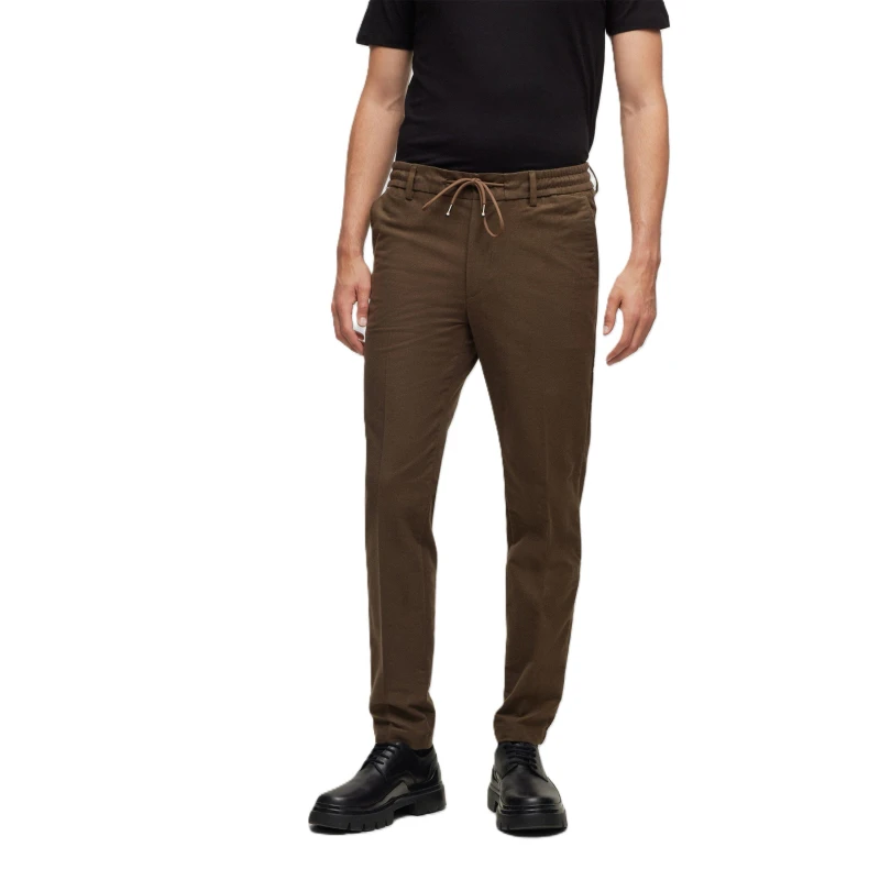 Image of Boss Mens Kane Ds Tailored Trousers Green male 28W R