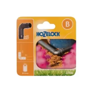 Image of Hozelock 2766 90° Elbow Connector 13mm (Pack 5)