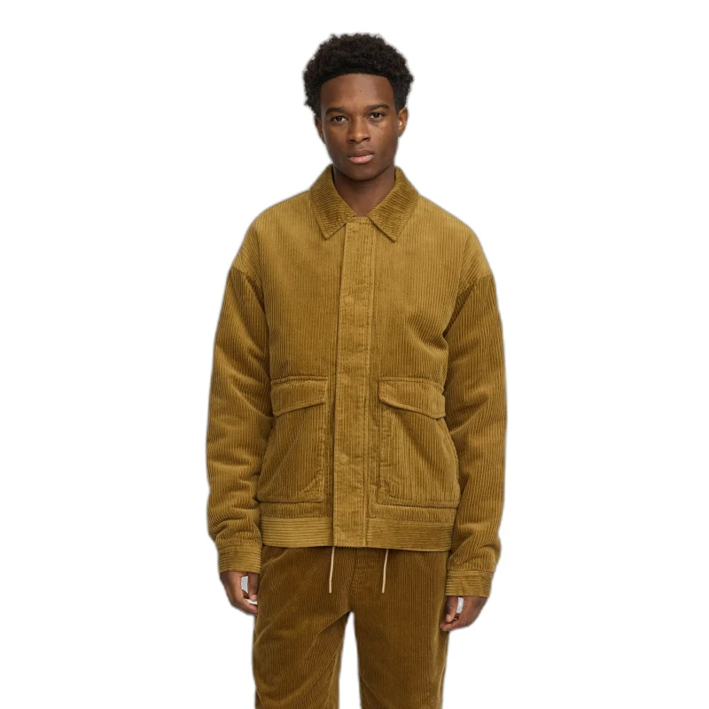 Image of Revolution Corduroy quilted jacket Revolution Marron Male XL