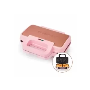 Image of Tower T27036PNK Cavaletto Pink Sandwich Maker with Deep Fill Ridg...
