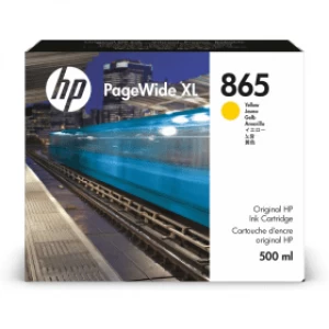 Image of HP 865 PageWide XL Yellow Ink Cartridge