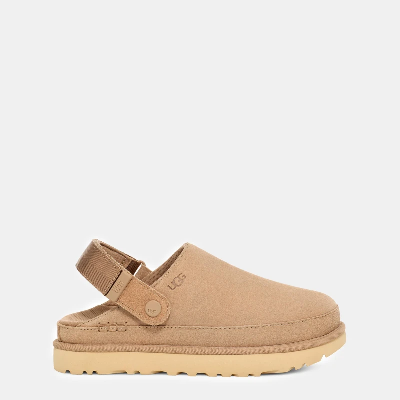 Image of UGG Womens Goldenstar Clog Sand Beige, 6