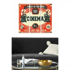 Image of MDF215677222 Multicolor Decorative MDF Painting (3 Pieces)