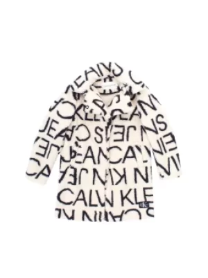 Image of CALVIN KLEIN Jacket Girls White eco pelliccia