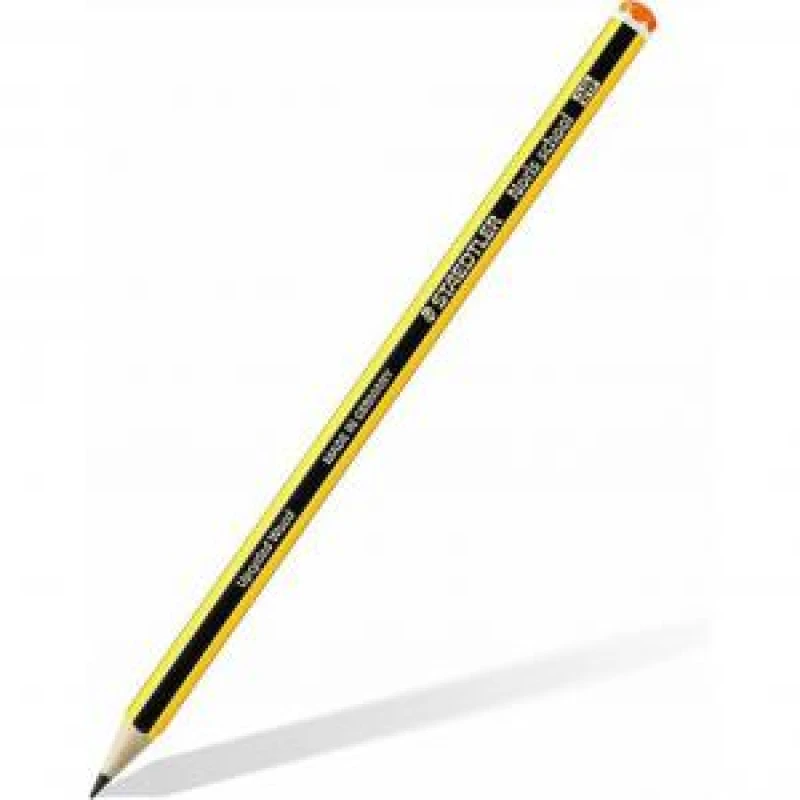 Image of NOTFOUND Staedtler Noris HB Yellow/Black Barrel Graphite Pencil PEFC Certified from Sustainably Managed Forests (Pack 12) - 121-HB 121-HB