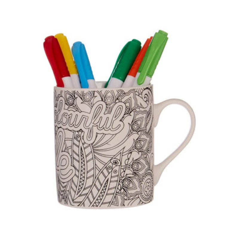 Image of Premier Housewares Live A Colourful Life Colour In Mug Multi unisex