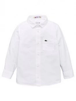 Image of Lacoste Boys Classic Oxford Shirt - White