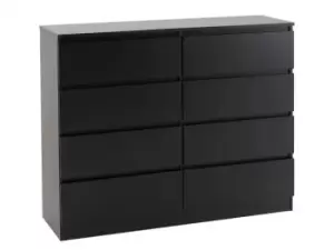 Image of Seconique Malvern Black 44 Drawer Chest of Drawers