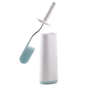 Image of Joseph Flex Toilet Brush with holder - Blue/White
