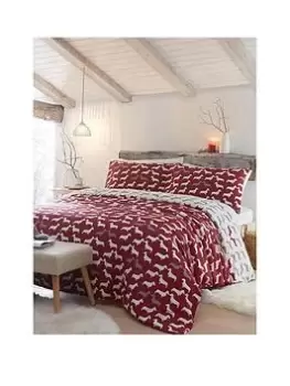 Image of Fusion Dudley Love Duvet Cover Set Red - Sb