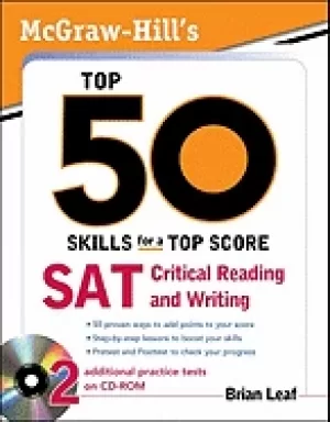 Image of mcgraw hills top 50 skills for a top score sat critical reading and writing