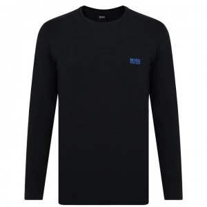 Image of Hugo Boss Long Sleeve Logo T-Shirt Black Size L Men