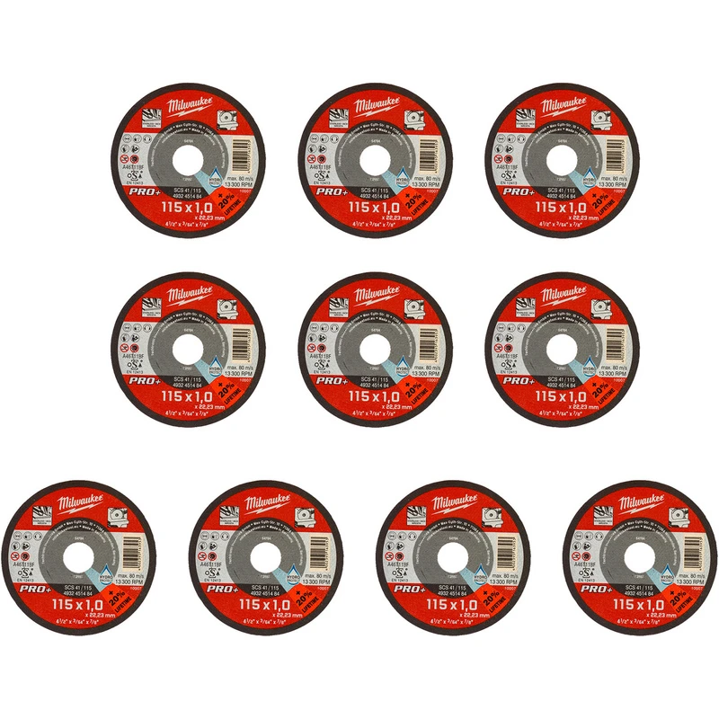Image of Milwaukee W Pro+ SCS41 Thin 1mm Metal Cutting Disc 4932478997 Diameter: 115mm
