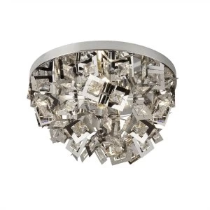 Image of 4 Light Flush Ceiling Light Chrome, G9