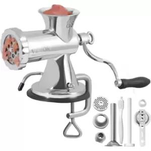 Image of VEVOR Manual Meat Grinder 304 Stainless Steel Meat Grinder with 2 Fixing Method